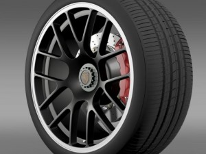 porsche 911 carerra gts wheel Modelo 3D