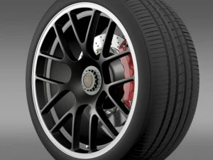 porsche 911 carerra gts wheel 3D Model