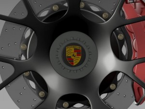 porsche 911 carerra gts wheel Modelo 3D