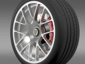 porsche 911 turbo wheel 3D Model