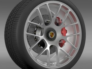 porsche 911 turbo wheel Modèle 3D