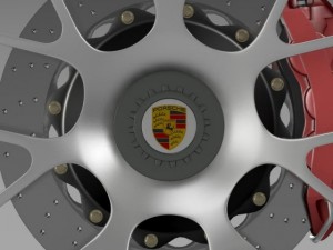porsche 911 turbo wheel Modèle 3D