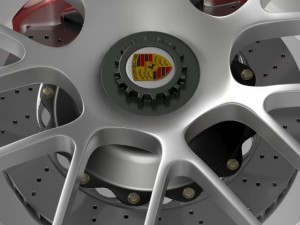 porsche 911 turbo wheel Modèle 3D