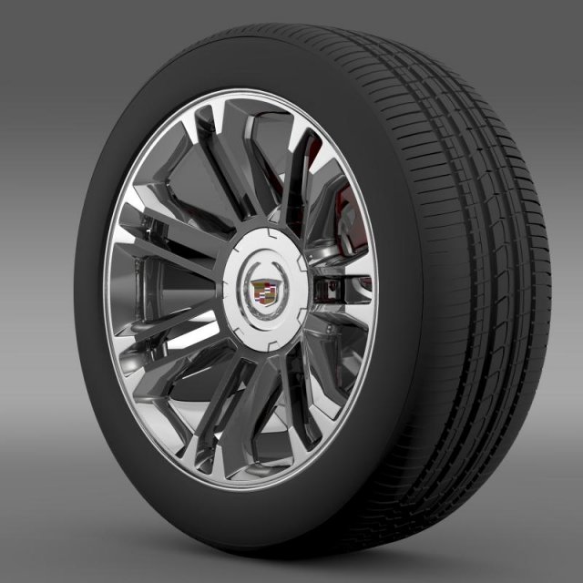 cadillac escalade 2013 wheel Modello 3D .c4d .max .obj .3ds .fbx .stl .blend