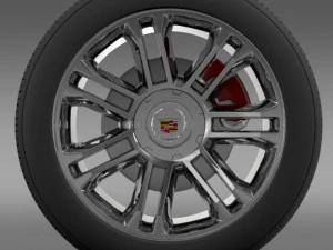 cadillac escalade 2013 wheel 3D Model