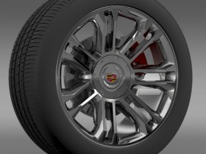 cadillac escalade 2013 wheel Modello 3D