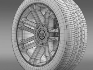 cadillac escalade 2013 wheel Modello 3D