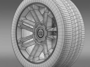 cadillac escalade 2013 wheel 3D Model