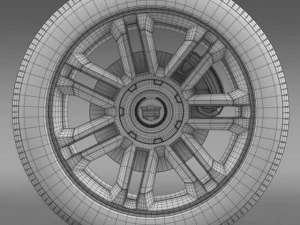 cadillac escalade 2013 wheel 3D Model
