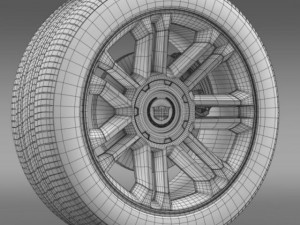 cadillac escalade 2013 wheel Modello 3D