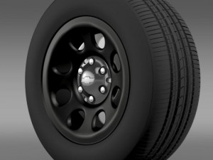 chevrolet tahoe police wheel 3D Model