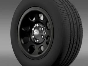 chevrolet tahoe police wheel 3D Model