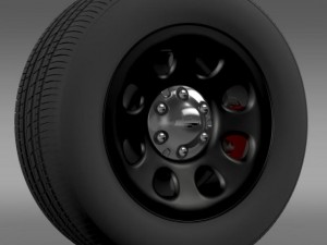 chevrolet tahoe police wheel 3D 模型