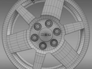 gmc yukon xfe rim 3D 模型