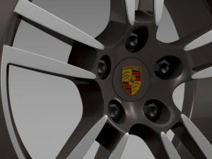 porsche 911 cabriolet turbo rim 3D Model