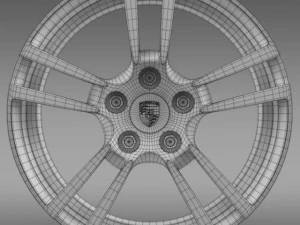 porsche 911 cabriolet turbo rim 3D Model