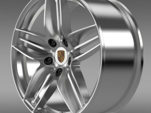 porsche 911 carerra 4s cabriolet rim 3D Model