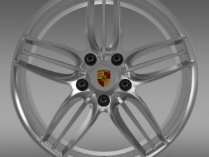 porsche 911 carerra 4s cabriolet rim 3D Model