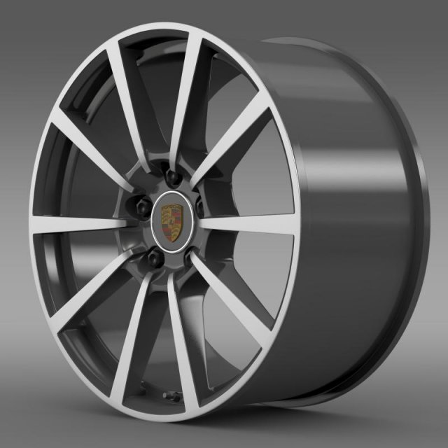 porsche 911 carerra 4s rim Model 3D .c4d .max .obj .3ds .fbx .stl .blend 