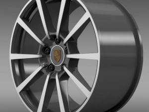 porsche 911 carerra 4s rim Modelo 3D