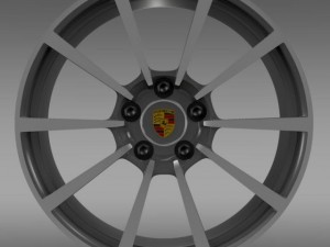 porsche 911 carerra 4s rim Model 3D