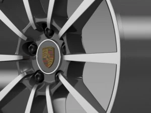 porsche 911 carerra 4s rim 3D Model