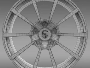 porsche 911 carerra 4s rim 3D Model
