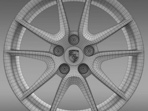 porsche 911 carerra exclusive rim Modèle 3D