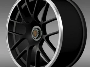 porsche 911 carerra gts rim 3D Model