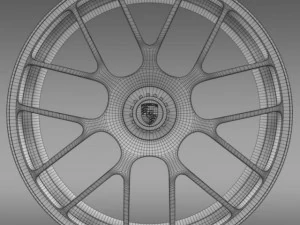porsche 911 turbo rim 3D Model