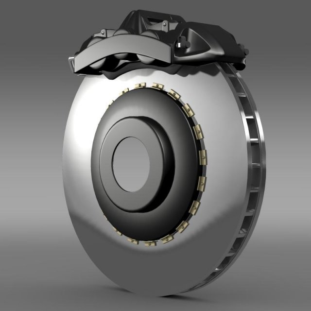 brakedisc brembo 3D Model .c4d .max .obj .3ds .fbx .stl .blend 