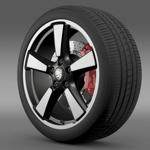porsche 911 50year editions wheel 3D 模型 .c4d .max .obj .3ds .fbx .stl .blend 