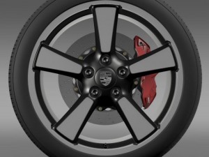 porsche 911 50year editions wheel 3D 模型