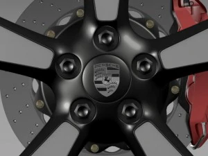 porsche 911 50year editions wheel 3D Model