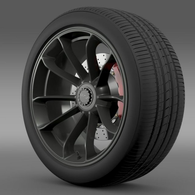 porsche 911 gt3 2014 wheel 3D 模型 .c4d .max .obj .3ds .fbx .stl .blend