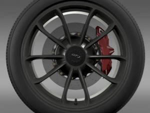 porsche 911 gt3 2014 wheel 3D 模型