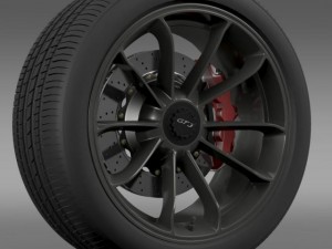 porsche 911 gt3 2014 wheel 3D 模型