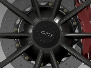 porsche 911 gt3 2014 wheel 3D 模型