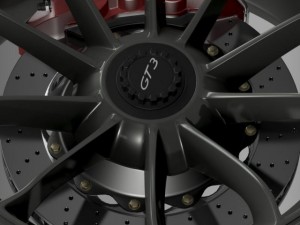 porsche 911 gt3 2014 wheel 3D 模型