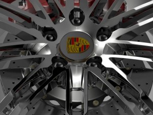 porsche 911 turbo 2013 wheel 3D Model