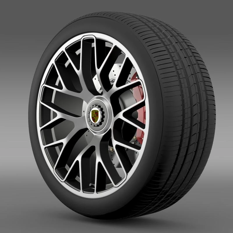 porsche 911 turbo s 2013 wheel 3D Model .c4d .max .obj .3ds .fbx .stl .blend