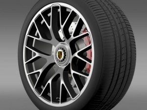 porsche 911 turbo s 2013 wheel 3D Model