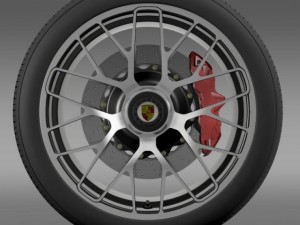 porsche 911 turbo s 2013 wheel 3D 模型