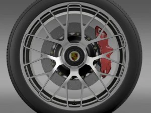 porsche 911 turbo s 2013 wheel 3D Model