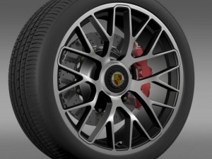 porsche 911 turbo s 2013 wheel 3D 模型