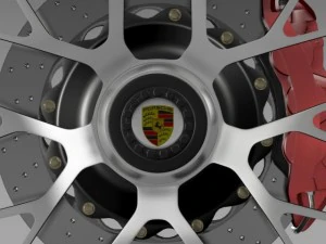porsche 911 turbo s 2013 wheel 3D Model