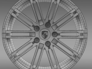 porsche 911 turbo 2013 rim 3D Модель