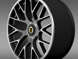 ポルシェ 911 ターボ S 2013 リム 3Dモデル