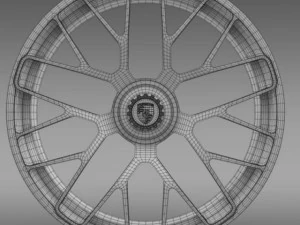 porsche 911 turbo s 2013 rim 3D Model