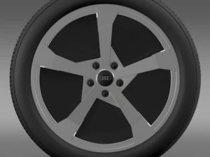audi r8 e tron concept 2013 wheel 3D Model